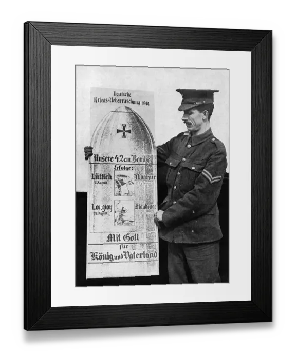 Framed Print : Replica of German shell sold in Berlin, WW1 Framed Print : Replica of German shell sold in Berlin, WW1
