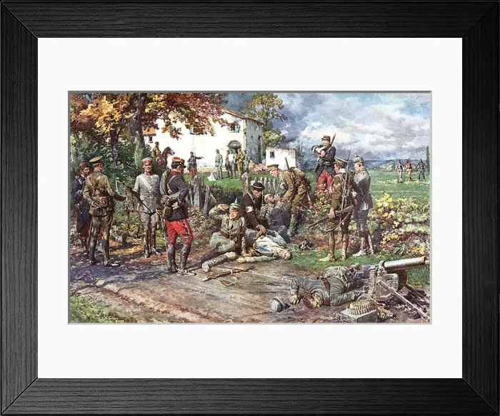 Framed Print : After the Battle by Matania, 1914 Framed Print : After the Battle by Matania, 1914