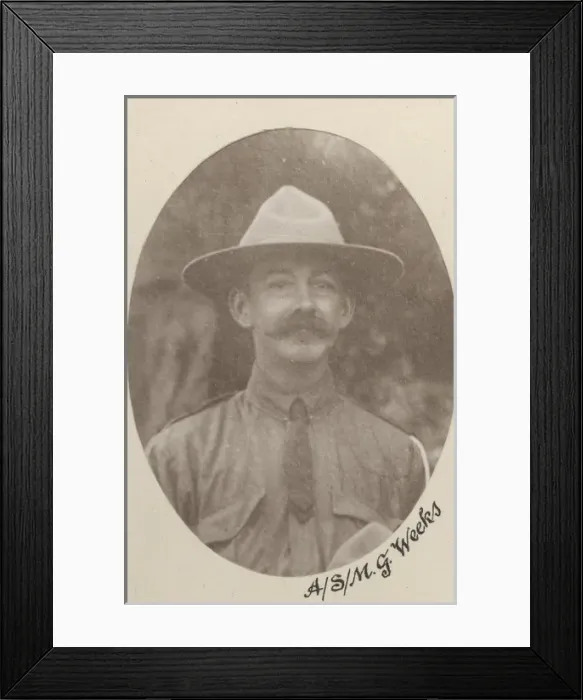Framed Print : G Weeks, Assistant Scoutmaster Framed Print : G Weeks, Assistant Scoutmaster