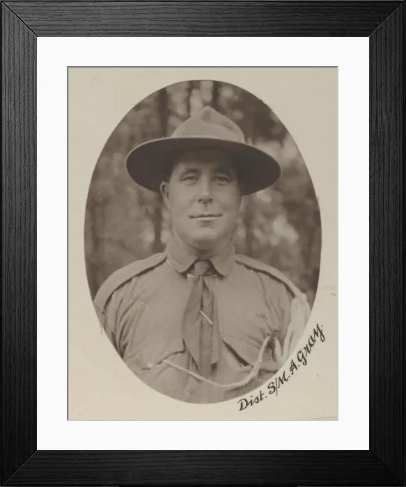 Framed Print : A Gray, District Scoutmaster, South Africa Framed Print : A Gray, District Scoutmaster, South Africa