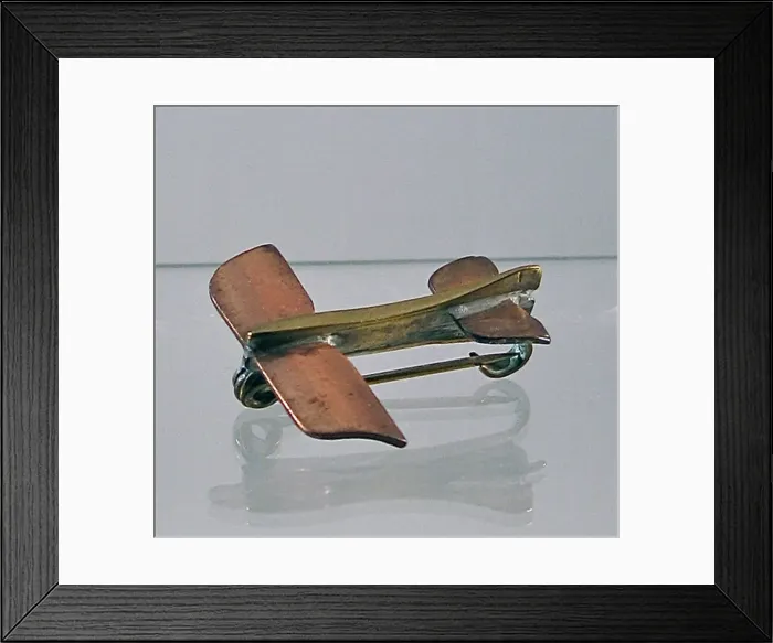 Framed Print : WWI monoplane brooch Framed Print : WWI monoplane brooch