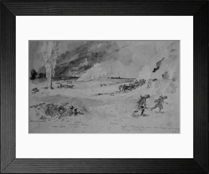 Framed Print : Capture of Cambrai, Rumilly, WW1 Framed Print : Capture of Cambrai, Rumilly, WW1