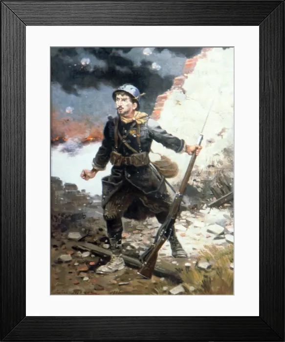 Framed Print : Vous ne passerez pas - Verdun, 1916 Framed Print : Vous ne passerez pas - Verdun, 1916