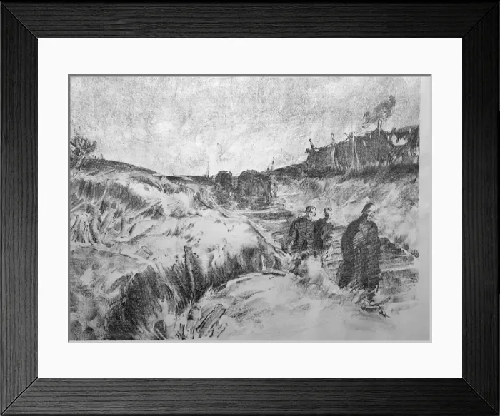 Framed Print : German Prisoners, Wytschaete Road, 1917 Framed Print : German Prisoners, Wytschaete Road, 1917