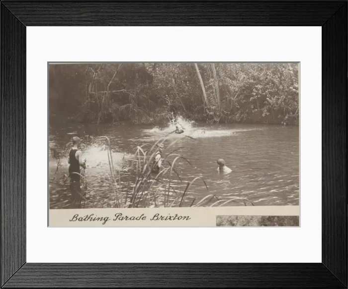 Framed Print : Boys of Brixton Scout Troop, South Africa, bathing Framed Print : Boys of Brixton Scout Troop, South Africa, bathing