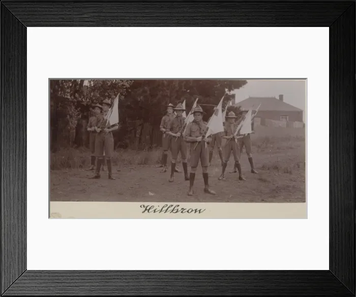 Framed Print : Hillbrow Scout Troop, Johannesburg, with flags Framed Print : Hillbrow Scout Troop, Johannesburg, with flags