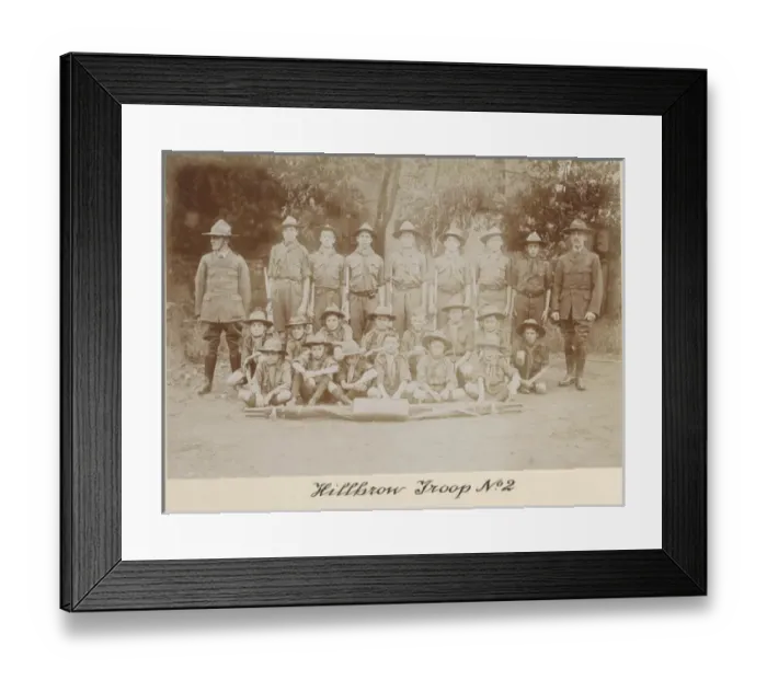 Framed Print : Group photo, 2nd Hillbrow Scout Troop, Johannesburg Framed Print : Group photo, 2nd Hillbrow Scout Troop, Johannesburg