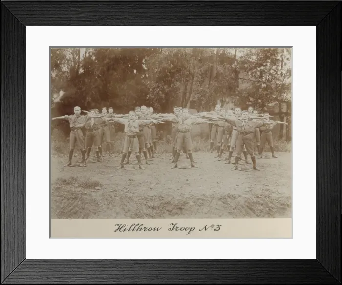 Framed Print : 3rd Hillbrow Scout Troop, Johannesburg, training Framed Print : 3rd Hillbrow Scout Troop, Johannesburg, training
