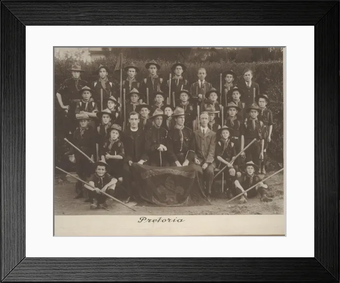 Framed Print : Group photo, Pretoria Scout Troop, South Africa Framed Print : Group photo, Pretoria Scout Troop, South Africa