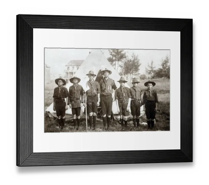 Framed Print : Scouts of the 4th Durban Troop, South Africa Framed Print : Scouts of the 4th Durban Troop, South Africa