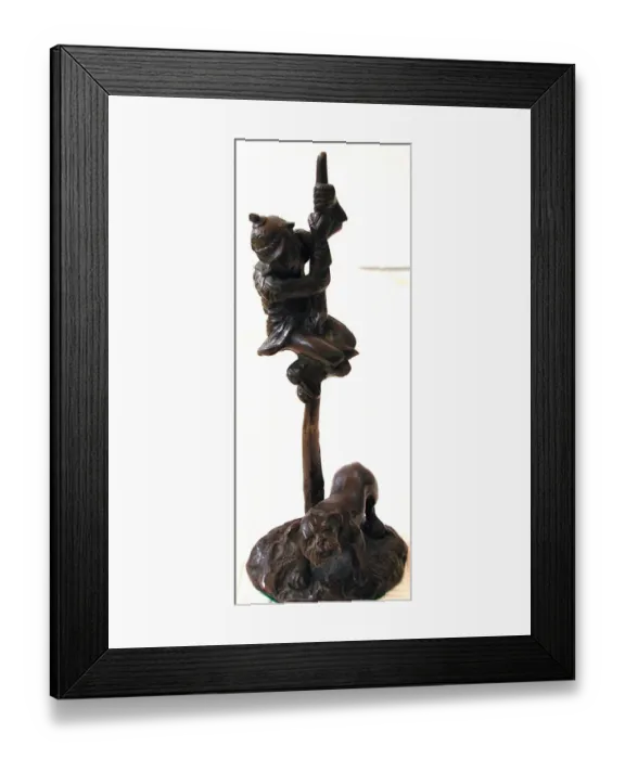 Framed Print : Sculptured caricature of Kaiser Wilhelm II, WW1 Framed Print : Sculptured caricature of Kaiser Wilhelm II, WW1