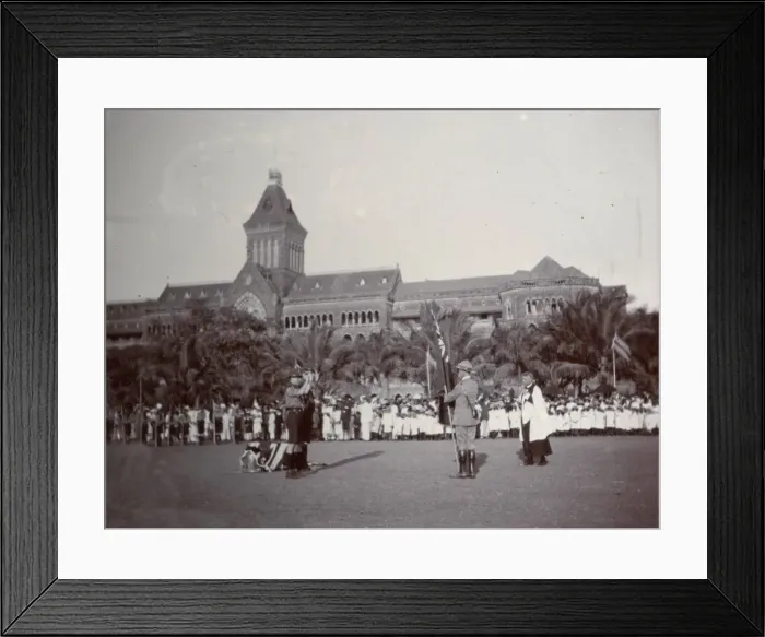 Framed Print : Presentation of Colours, No. 1 Scout Troop, Bombay, India Framed Print : Presentation of Colours, No. 1 Scout Troop, Bombay, India