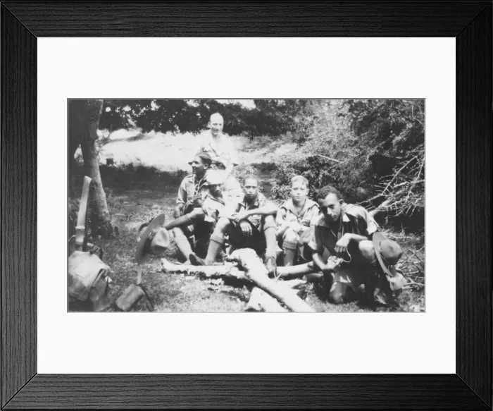 Framed Print : Boy scouts, Bahamas Framed Print : Boy scouts, Bahamas