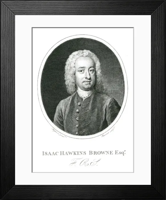 Framed Print : Isaac Hawkins Browne Framed Print : Isaac Hawkins Browne