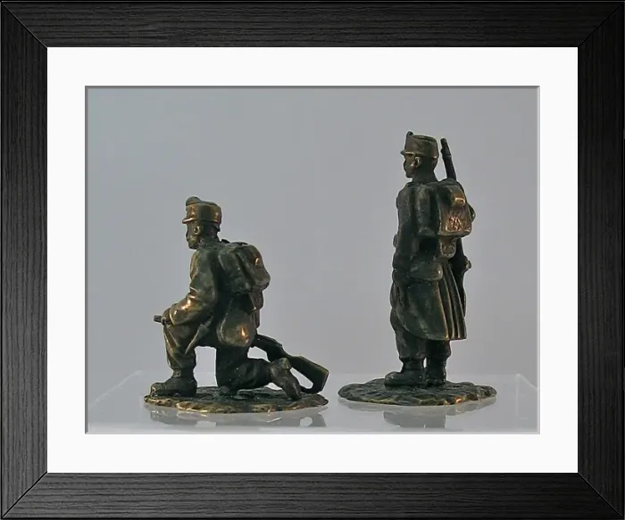 Framed Print : Two Austrian infantrymen, WW1 Framed Print : Two Austrian infantrymen, WW1