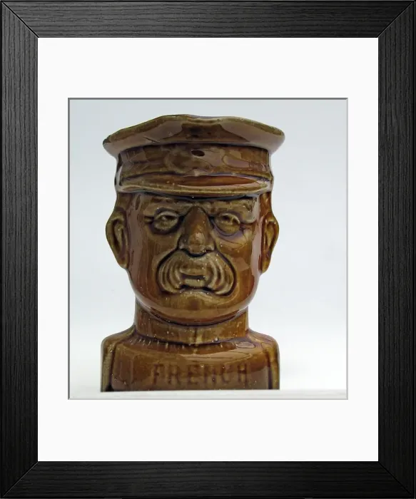 Framed Print : Jug with the face of Field Marshal French, WW1 Framed Print : Jug with the face of Field Marshal French, WW1