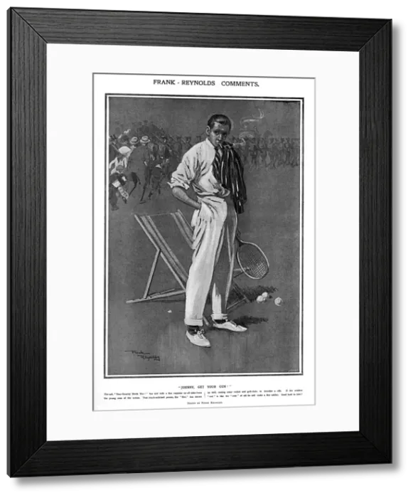 Framed Print : Johnny Get Your Gun by Frank Reynolds, outbreak of WW1 Framed Print : Johnny Get Your Gun by Frank Reynolds, outbreak of WW1