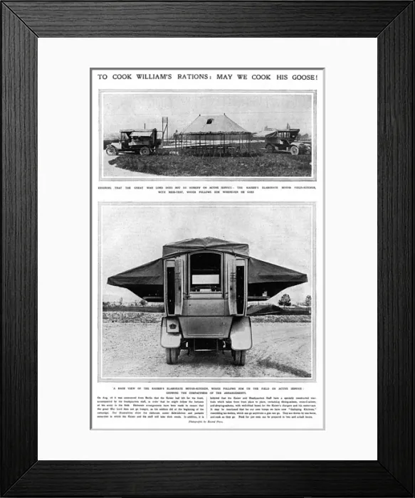 Framed Print : The Kaisers Motor Kitchen, WW1 Framed Print : The Kaisers Motor Kitchen, WW1
