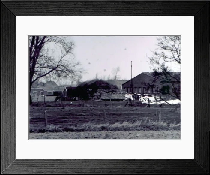 Framed Print : Pond Farm. A later photograph of Pond Farm, painted in 1917 by Lieutenant David S Framed Print : Pond Farm. A later photograph of Pond Farm, painted in 1917 by Lieutenant David S