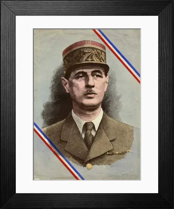 Framed Print : Charles de Gaulle Framed Print : Charles de Gaulle