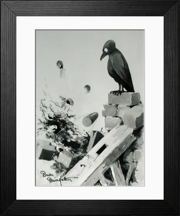 Framed Print : Duds quoth the Raven Framed Print : Duds quoth the Raven
