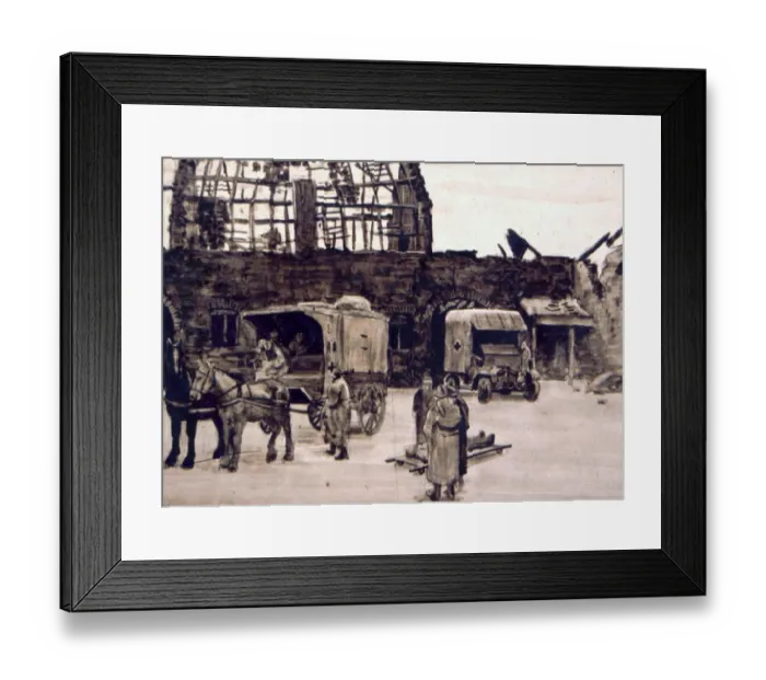 Framed Print : Section Sanitaire Anglaise at Coxyde, 1917 Framed Print : Section Sanitaire Anglaise at Coxyde, 1917