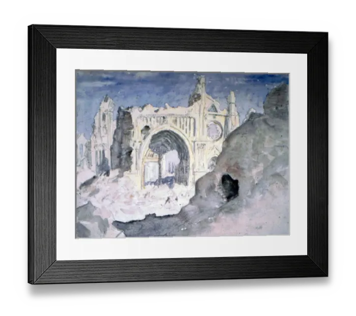 Framed Print : Ypres - Ruins of the Cathedral Framed Print : Ypres - Ruins of the Cathedral