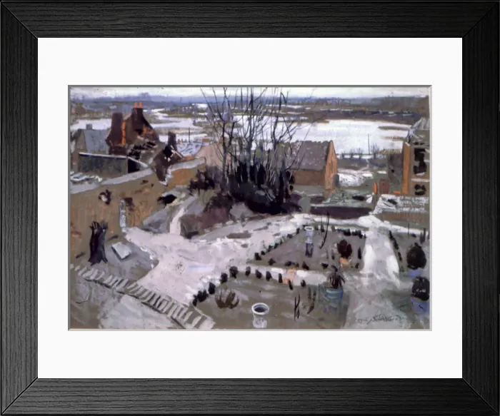 Framed Print : Peronne - The Somme and the outskirts of the town Framed Print : Peronne - The Somme and the outskirts of the town
