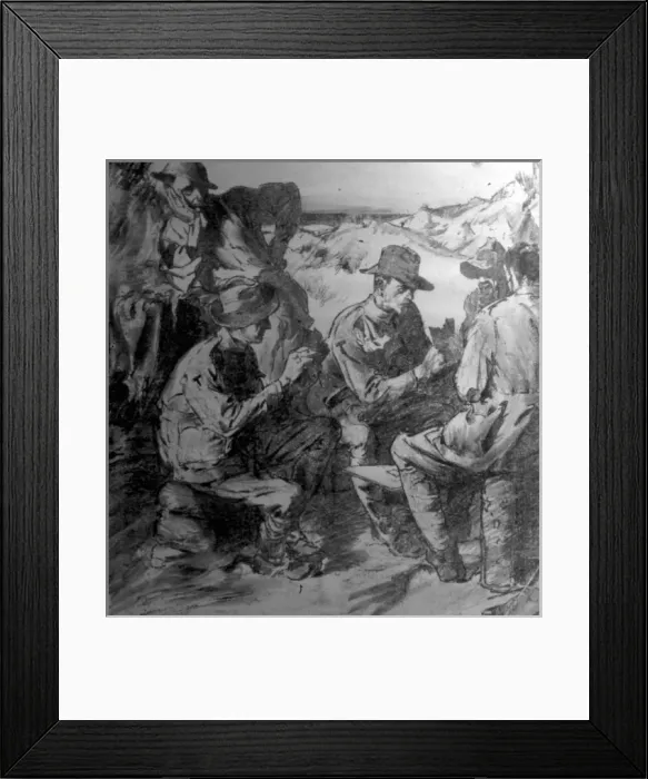 Framed Print : With the tunnellers - August 1917 Framed Print : With the tunnellers - August 1917