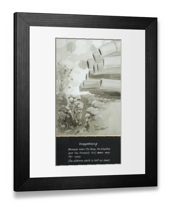 Framed Print : Unappetising Moments, WW1 Framed Print : Unappetising Moments, WW1