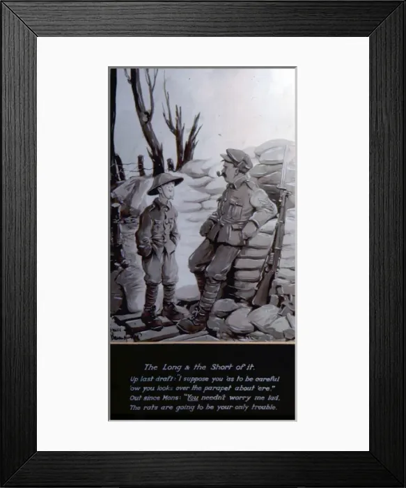 Framed Print : The Long and the Short of It - UP LAST DRAFT, WW1 Framed Print : The Long and the Short of It - UP LAST DRAFT, WW1