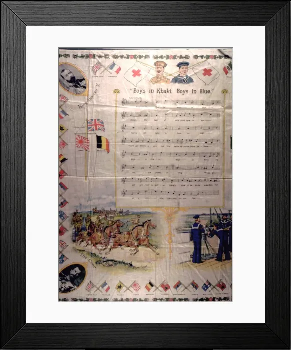Framed Print : Boys in khaki, boys in blue, WW1 Framed Print : Boys in khaki, boys in blue, WW1
