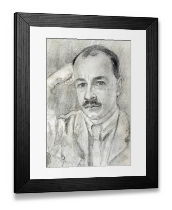 Framed Print : Portrait of an unnamed soldier - WWI Framed Print : Portrait of an unnamed soldier - WWI