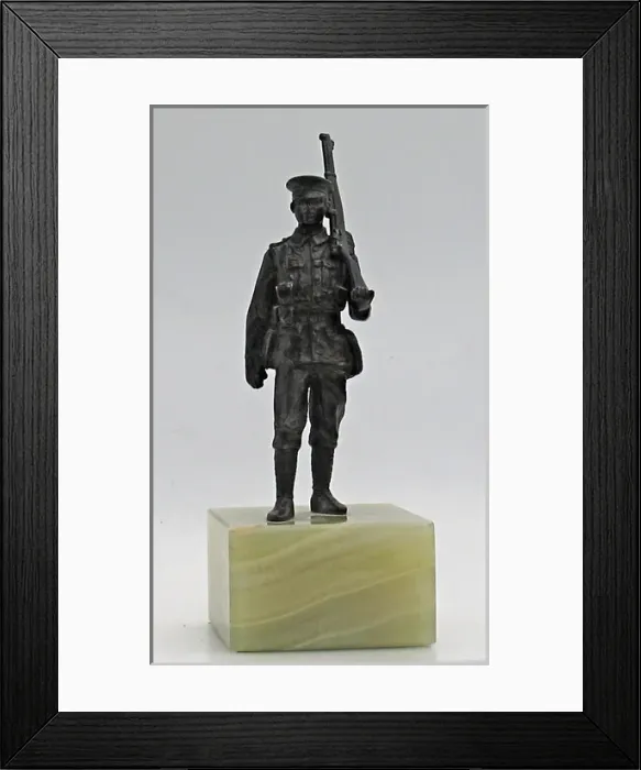 Framed Print : Statuette of a 1914 Tommy Framed Print : Statuette of a 1914 Tommy
