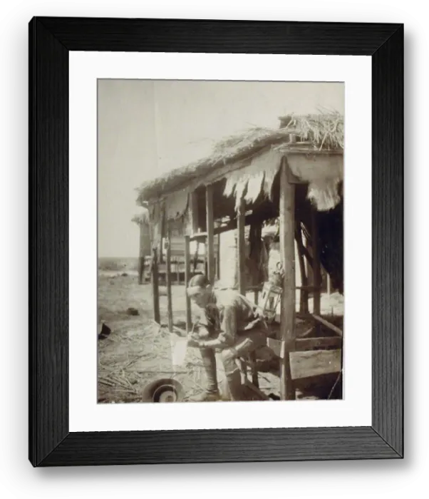 Framed Print : Ormerod Maxwell Ayrton in deserted Arab village, WW1 Framed Print : Ormerod Maxwell Ayrton in deserted Arab village, WW1