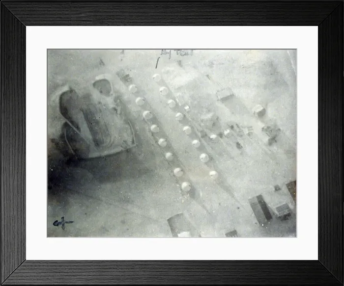 Framed Print : Aerial photo of WW1 camp Framed Print : Aerial photo of WW1 camp