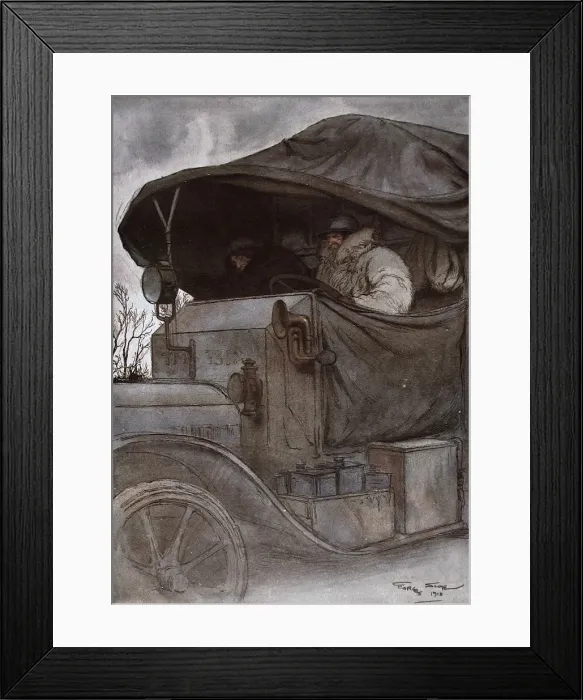Framed Print : A heavy French transport en route Framed Print : A heavy French transport en route