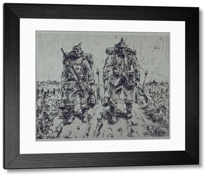 Framed Print : Folio of 97 etchings and drypoints of the Western Front, WW1 Framed Print : Folio of 97 etchings and drypoints of the Western Front, WW1