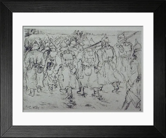 Framed Print : Folio of 97 etchings and drypoints of the Western Front, WW1 Framed Print : Folio of 97 etchings and drypoints of the Western Front, WW1