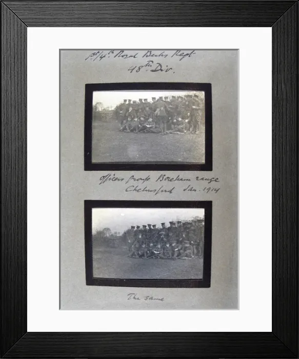 Framed Print : WWI album of Lieutenant-Colonel P Syrcold Framed Print : WWI album of Lieutenant-Colonel P Syrcold