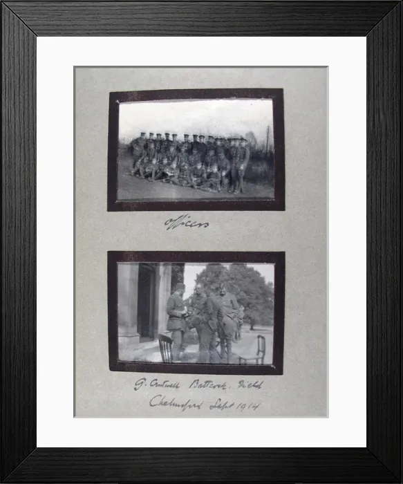 Framed Print : WWI album of Lieutenant-Colonel P Syrcold Framed Print : WWI album of Lieutenant-Colonel P Syrcold