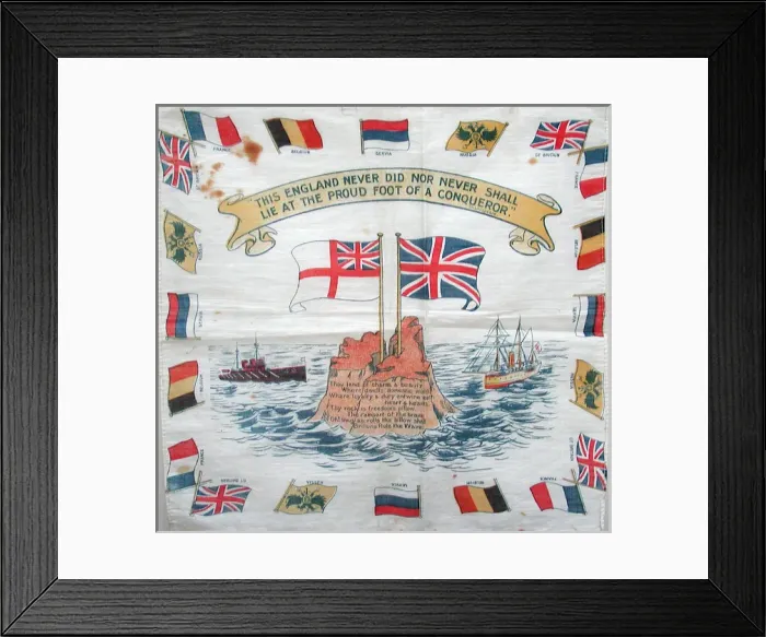 Framed Print : Souvenir printed cotton square