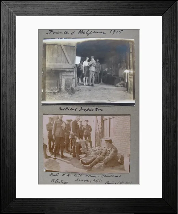 Framed Print : WWI album of Lieutenant-Colonel P Syrcold Framed Print : WWI album of Lieutenant-Colonel P Syrcold