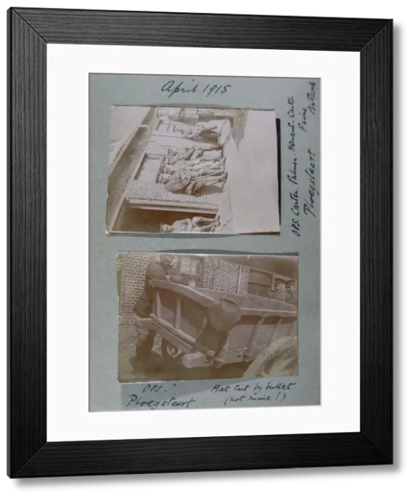 Framed Print : WWI album of Lieutenant-Colonel P Syrcold Framed Print : WWI album of Lieutenant-Colonel P Syrcold