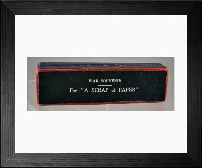 Framed Print : War souvenir, pencil set, enamel flags of the Allies Framed Print : War souvenir, pencil set, enamel flags of the Allies