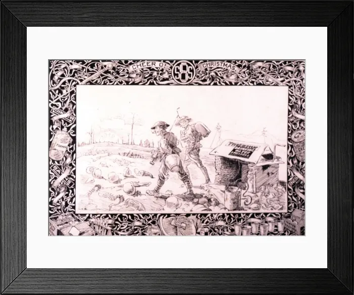 Framed Print : Cheer O! Christmas, 1918 Christmas card Framed Print : Cheer O! Christmas, 1918 Christmas card