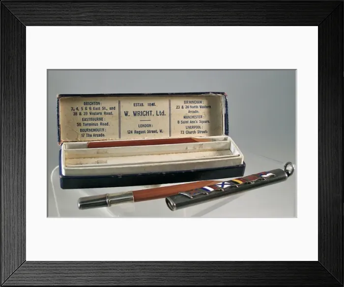 Framed Print : War souvenir, pencil set, enamel flags of the Allies Framed Print : War souvenir, pencil set, enamel flags of the Allies