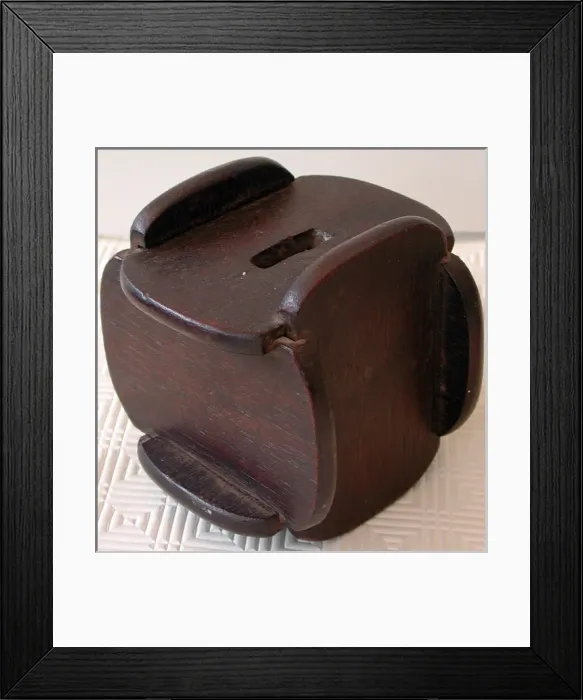 Framed Print : Six-sided offertory or collecting box, WW1 Framed Print : Six-sided offertory or collecting box, WW1