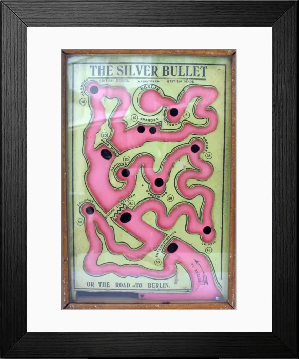 Framed Print : Game, The Silver Bullet or The Road to Berlin, WW1 Framed Print : Game, The Silver Bullet or The Road to Berlin, WW1