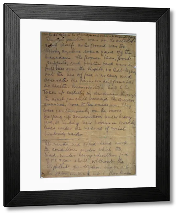 Framed Print : Record of Services of the 79th Brigade, RFA, Flanders Framed Print : Record of Services of the 79th Brigade, RFA, Flanders